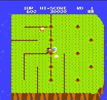 Dig Dug II - Trouble in Paradise (USA) screen shot game playing